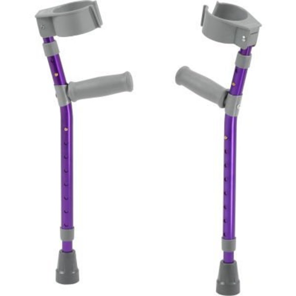 Drive Medical Drive Medical Pediatric Forearm Crutches, Medium, Wizard Purple, Pair FC200-2GP